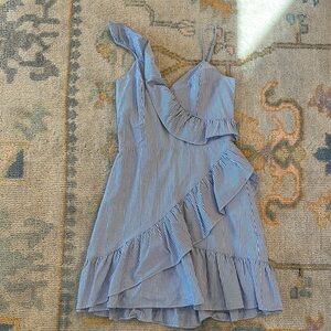 Parker Blue and White Striped Dress